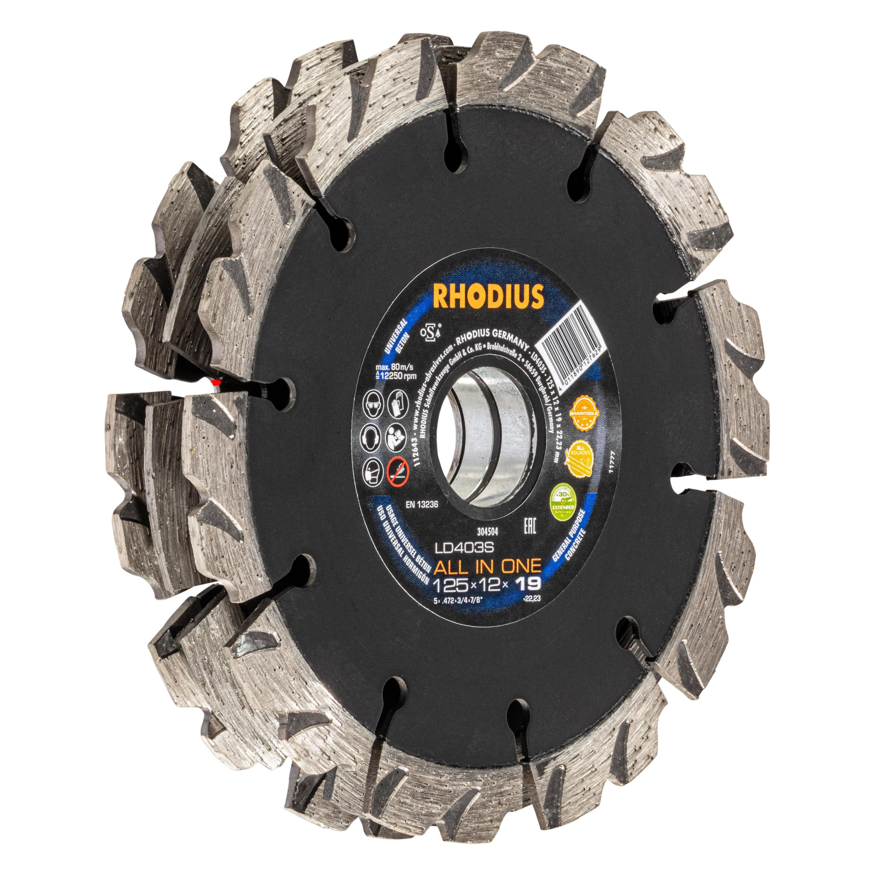 Rhodius Diamant-Trennscheiben LD403S ALL IN ONE 125x22,23 30450 (304504)
