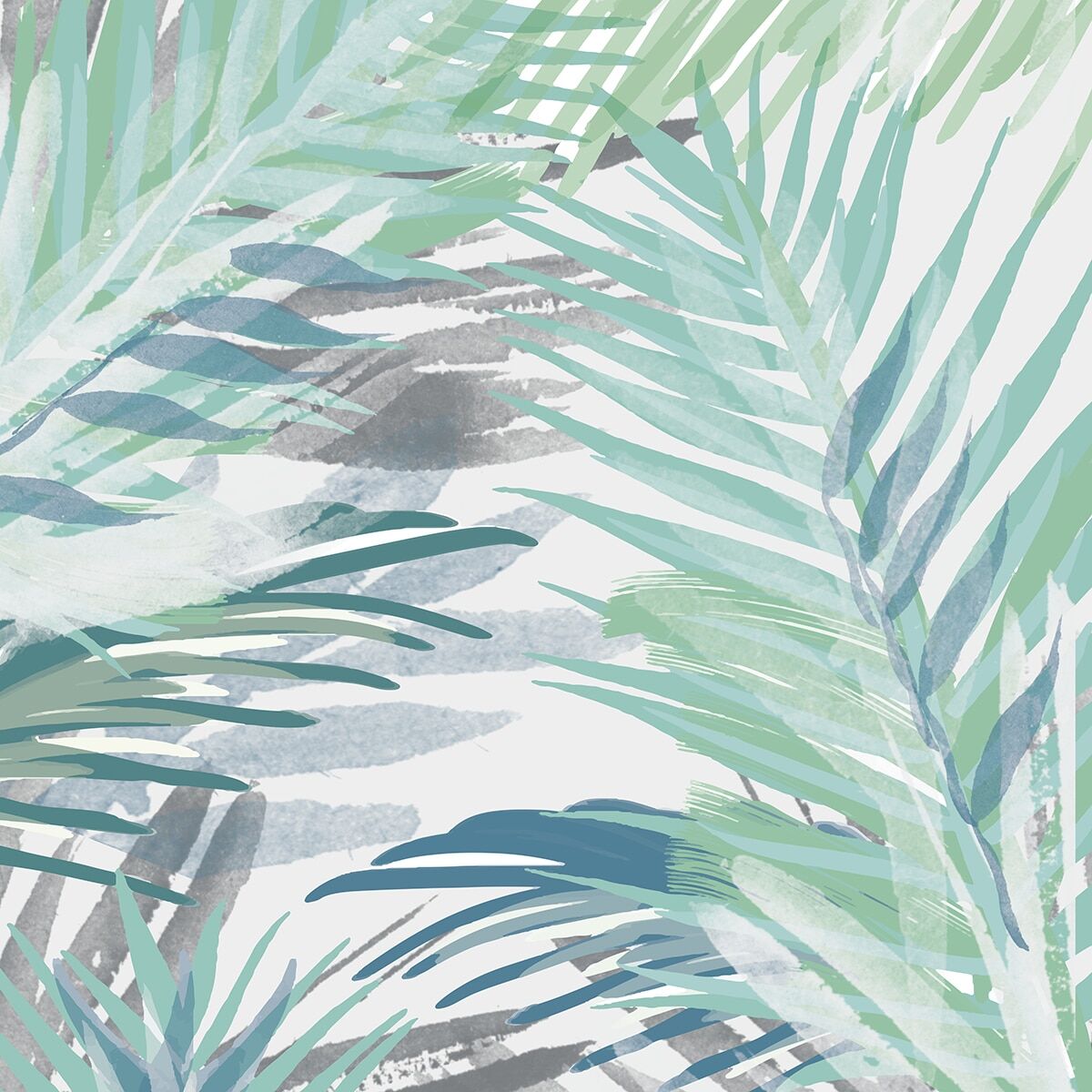 Rasch Fotomural Palm . Verde