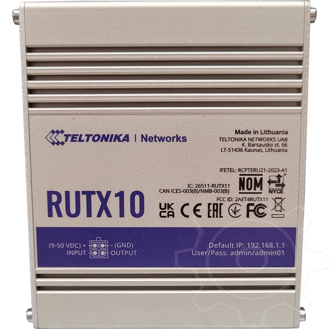 Teltonika Router - RUTX10 - Ethernet Router, 4x Gigabit LAN Port, Dual Band WiFi (Wave-2 802.11ac), USB, Bluetooth, M2M