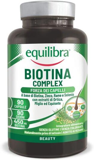 Equilibra Biotina Complex Integratore per il Benessere di Capelli e Unghie 90 Capsule