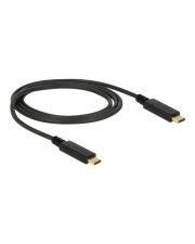 Delock Kabel USB 3.1 Gen 2 C-Stecker> C-Stecker 3A 1 m Type-C" Stecker > E-Marker 1,0 m schwarz 3 A (83661)