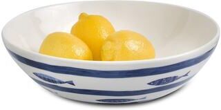 Euro Ceramica Mediterranean Sea Fish 11'' Round Serving Bowl