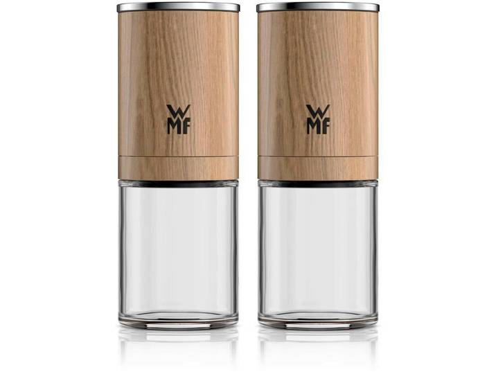 WMF Salz- UND Pfeffermühle Trend, Hellbraun, Kunststoff, Glas, Keramik, 6.2x16.4x12.1 cm, Geschirr, Tischkultur & Serviergeschirr, Gewürzmühlen & Streuer