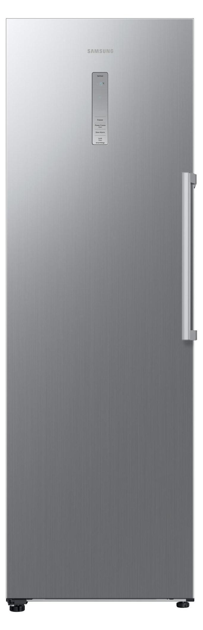 Samsung Eintür-Gefriergerät, 186 cm, SpaceMax mit AI Energy Mode und No Frost+, , 323 l, 14,8 kg/24h, SN-T, No-Frost-System, D, Edelstahl