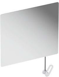 Hewi S 801 Kippspiegel 801.01B10098 600x540x6mm, mit Seilumlenkung, matt, signalweiß