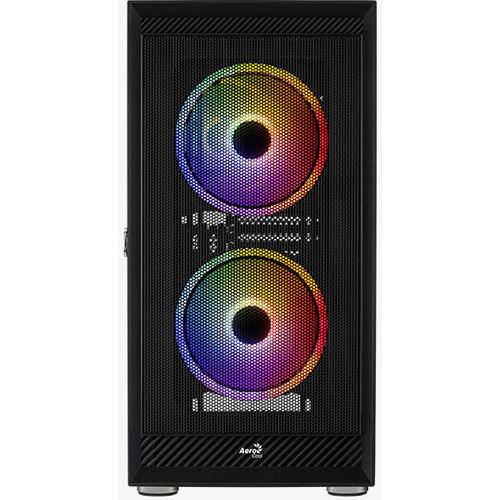 AeroCool Graphite ARGB mit Sichtfenster Midi Tower ohne Netzteil schwarz