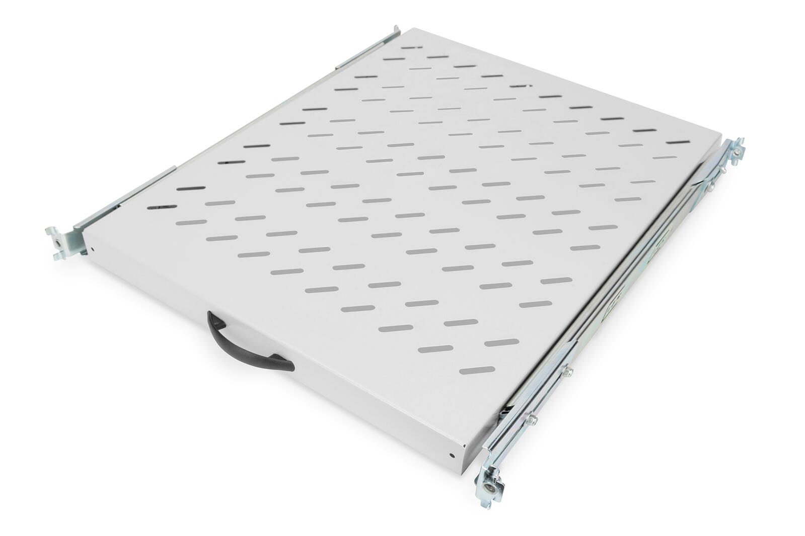 Digitus Fachboden 19"-Schränke ausziehbar ab 800mm Tiefe bis 25kg 1HE RAL7035 grau DN-19 TRAY-2-800