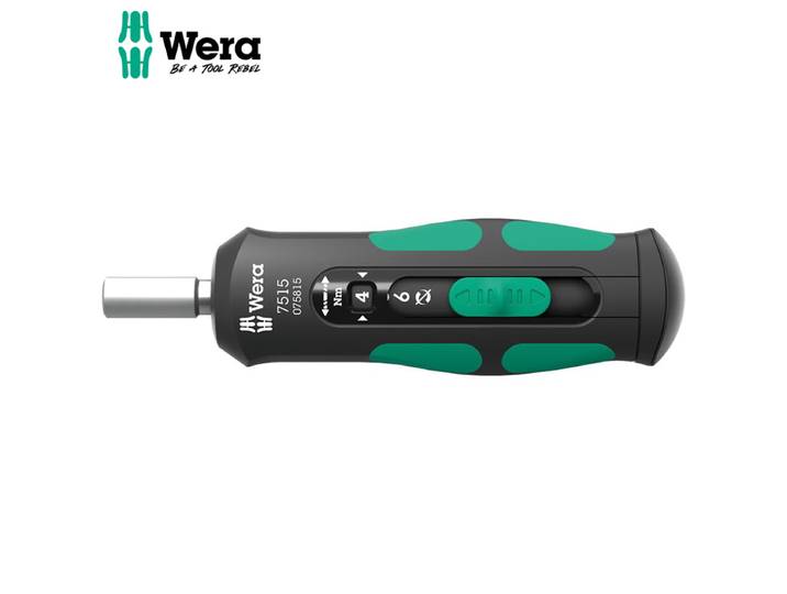 WERA 05075815001 7515 Tournevis Kraftform à couple réglable, 2-6 Nm, outil manuel portable
