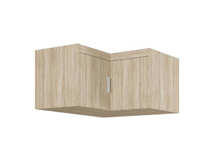 AXLIVING Eck Schrankaufsatz Storicos Eiche Sonoma 97,8 x55,0 x97,8cm Zwei Türen mit insgesamt vier Fächern. Materialien: Laminierte Platten, melaminbeschichtete Kanten, HDF-Rückwand.