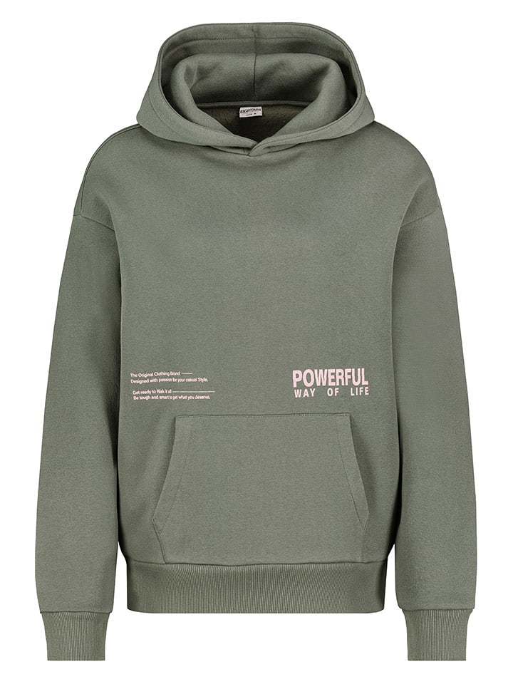 Eight2Nine Hoodie in Grün - XL