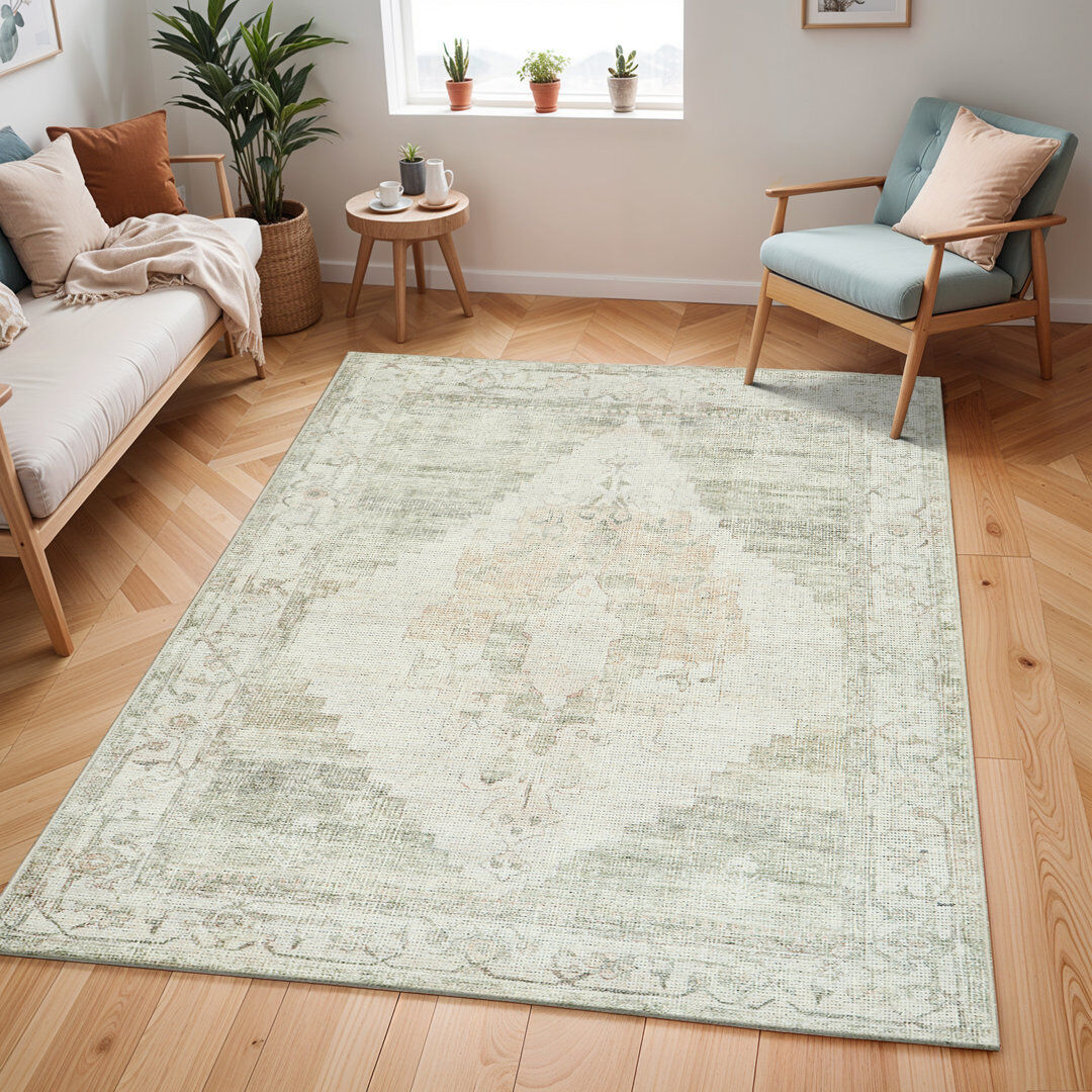 Becki Owens x Livabliss Luca Rug Ivory;Brown Rectangle 200 x 275cm