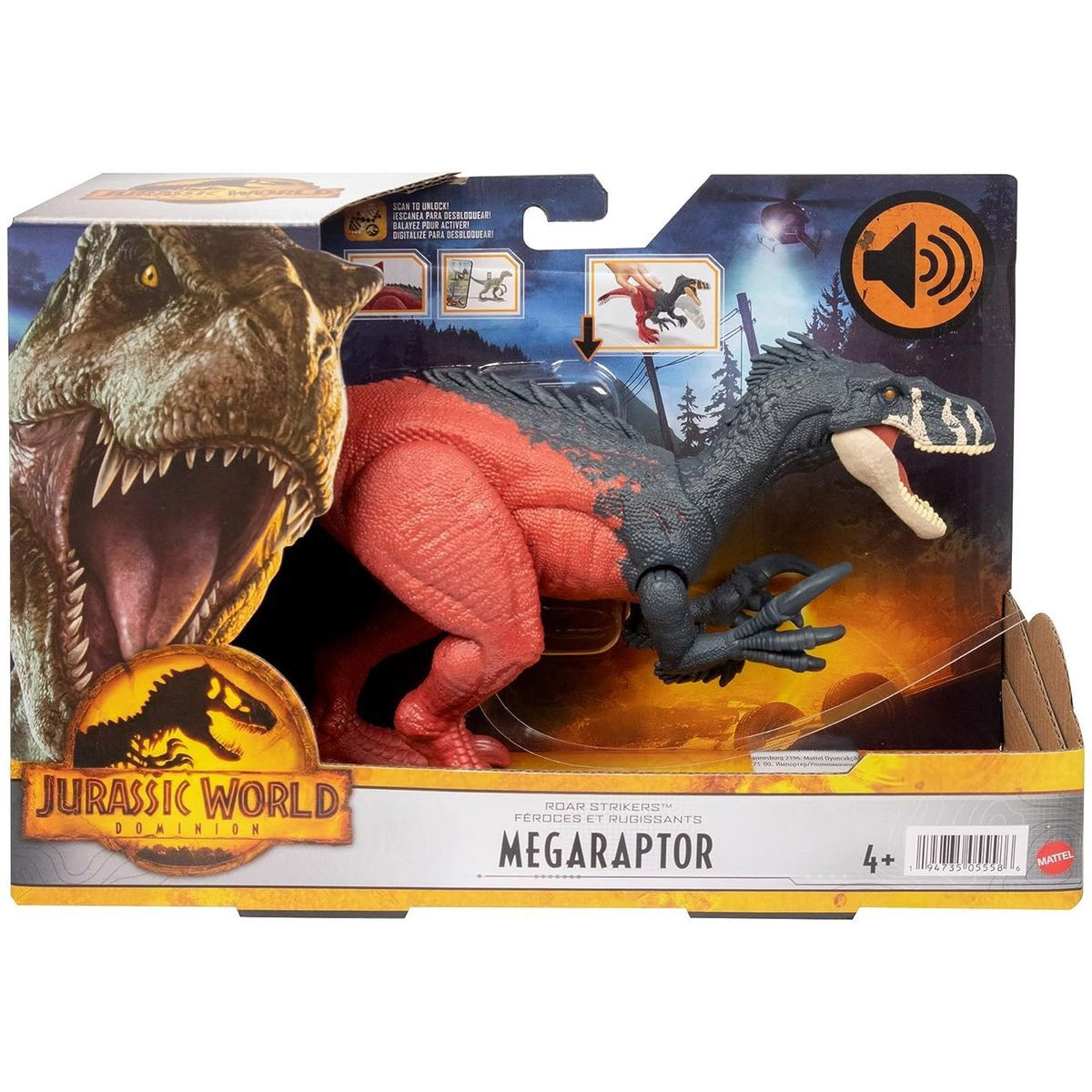 Mattel Jurassic World Roar Strikers Megaraptor
