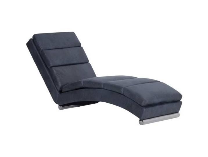 Chaise longue Gris Similicuir daim