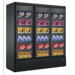Wimar Gastro Tiefkühlschrank Gefrierschrank Eisschrank 3 Glastüren 1530 Liter -18/-22°C