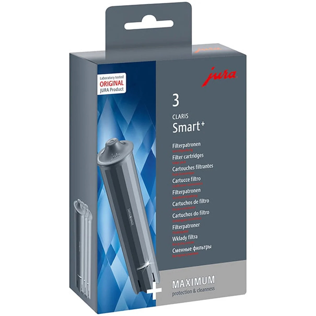 Jura CLARIS Smart+ waterfilter voor koffiemachines, 3 stuks