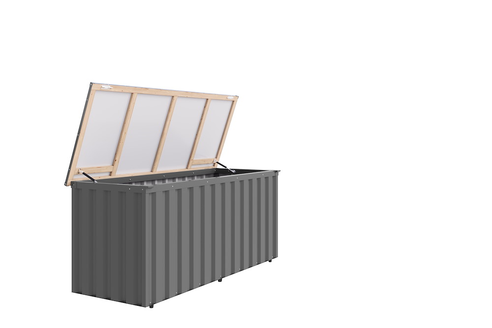 KARIBUHOLZT GH Indium 3 graualuminium 179x69x84cm 16988353
