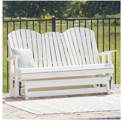 "Signature Design by Ashley Hyland Wave Outdoor Glider Loveseat - 67"" W x 31.5"" D x 41.75"" H"