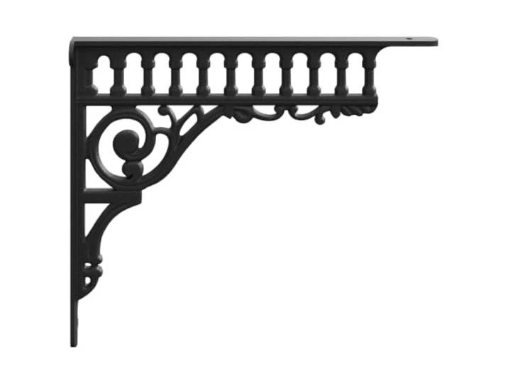 MABCQRTY 12er Set Regalhalterung Schwarz 27,5x23cm Stahl Regalkonsole Vielseitige Winkelverbinder aus Stahl für Küche, Wohnzimmer und Garten. Als stützender Träger oder Wandhaken nutzbar.
