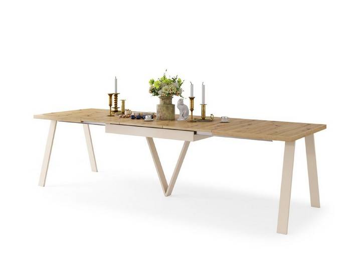 designimpex Esstisch Design Avery ausziehbar XXL 140 - 290 cm Esszimmertisch Tisch
