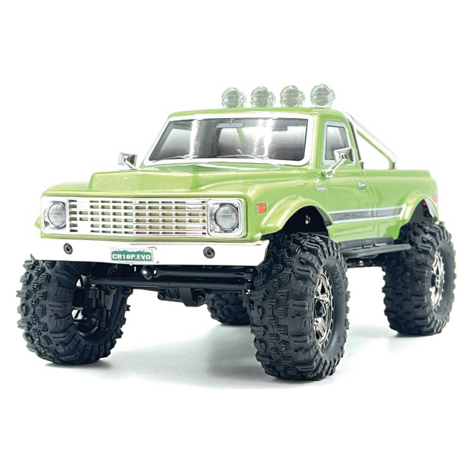 Absima Hobby Plus 1:18 Crawler CR18P EVO-V2 Convoy 1:18 Brushed Crawler 4WD 2,4 GHz (RTR Ready-to-Run) (HBP1810504-GN)