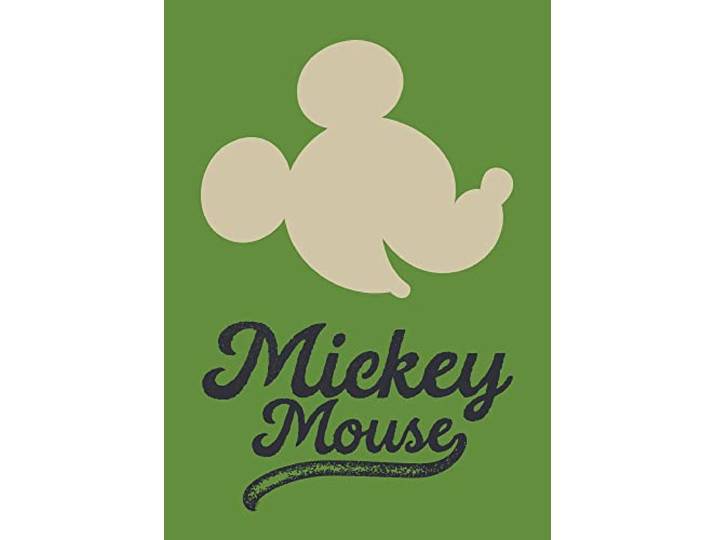 Komar Mickey Mouse Green Head – Taille : 50 x 70 cm Tableau mural\, poster (sans cadre) Disney