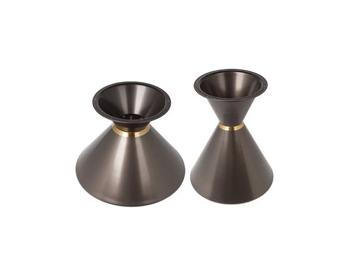 Prima-Online Tischbein Metall Tischgestell DIY Sanduhrform Tischbasis aus Stahl Ohne Platte