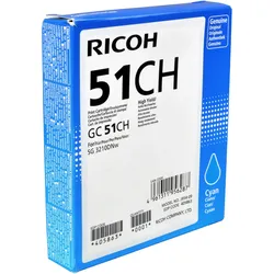 Ricoh, Druckerpatrone, 405863/GC-51CH Tintenpatrone cyan 2.500 Seiten Cyan SG 3210 (C)