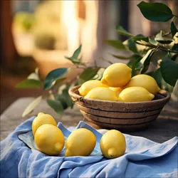 Glasbild LEMONS III (BHT 30x30x1,30 cm) - BHT 30x30x1,30 cm