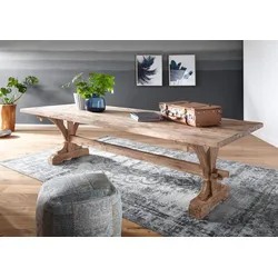 Esstisch Teak 250x100x78 natur unbehandelt BASSANO #127