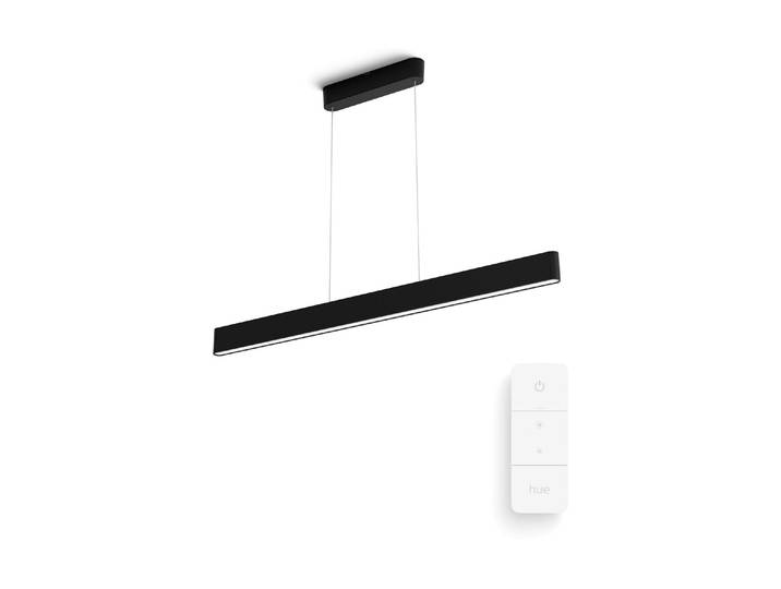 PHILIPS HUE LED Pendelleuchte White Col. Amb. Ensis Pendelleuchte und DimmSwitch , schwarz, H: 129,8cm, Leuchten, LED Pendelleuchte