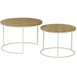 Couchtisch 2er Set   ¦ holzfarben ¦ Maße (cm): H: 50  Ø: 75.0
