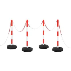 vidaXL, Absperrung, Damenis (4 Stück)