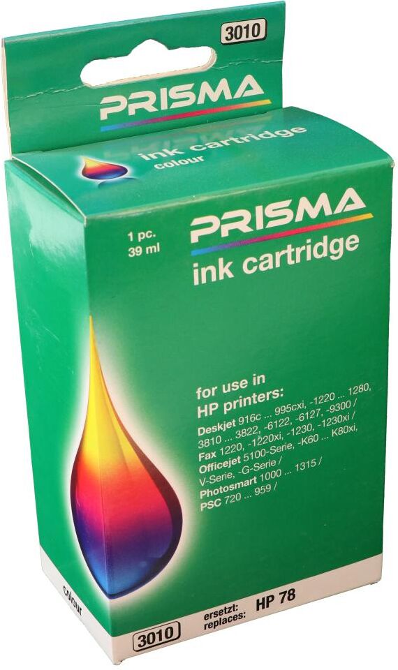 PRISMA 3010 Druckerpatrone für HP Tintenstrahldrucker, color, 39 ml
