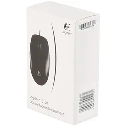 LOGITECH B100 Optical Mouse Black, USB
