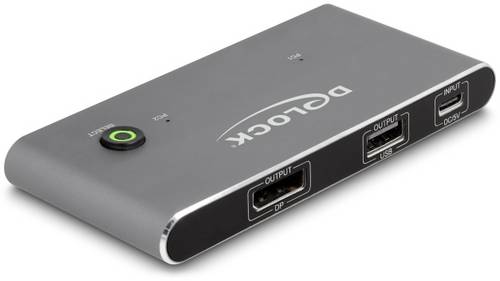 Delock 11487 USB-C (USB 3.2 Gen 2) Umschalter DisplayPort Tastatur, Maus 7680 x 4320 Pixel