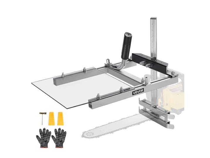 VEVOR Gruminette pour Tronçonneuse 41-51 cm Scierie Mobile Portative Coupe Transversale\, Épaisseur de Coupe 5\,08-300 mm\, avec Plaque Protection Transparente\, Moulin à Scie à Chaîne pour Couper Bûches