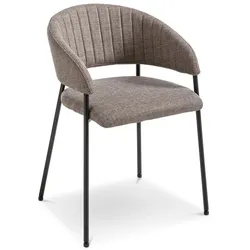 2er-Set Actona Stuhl Ann Stoff Braun Graubraun