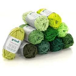 gründl Wolle Cotton Quick Mini "Shades of Green"