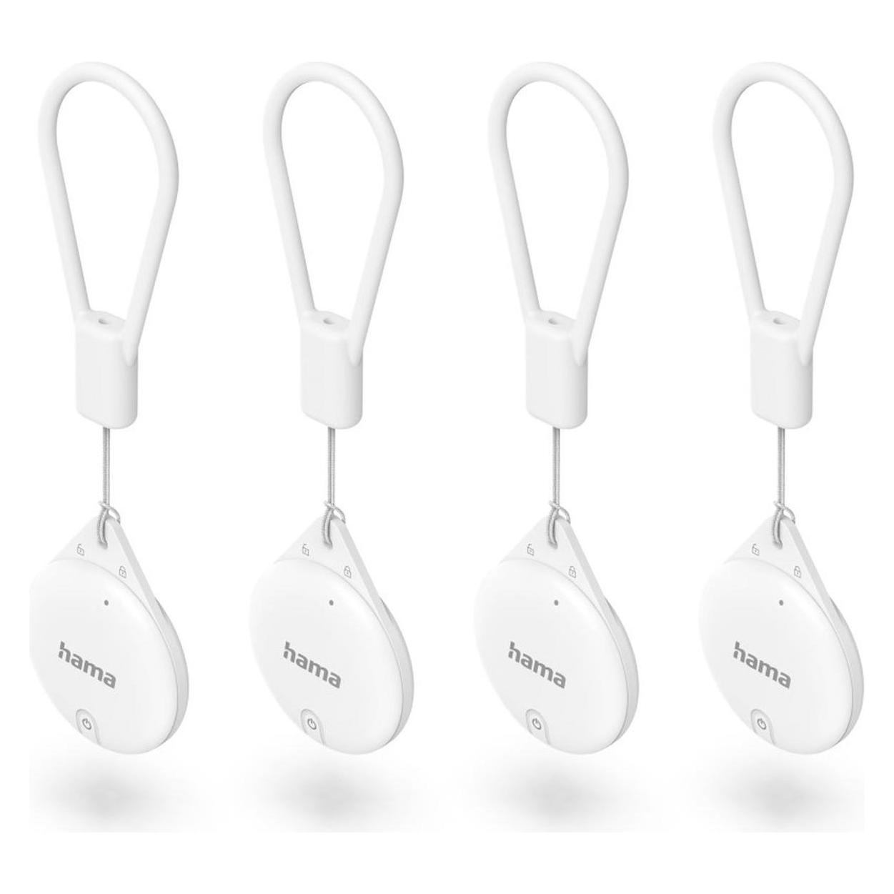 Hama 185815 Schlüsselfinder Bluetooth f. Apple Weiss 4 St. Set (Apple Find My) (00185816)