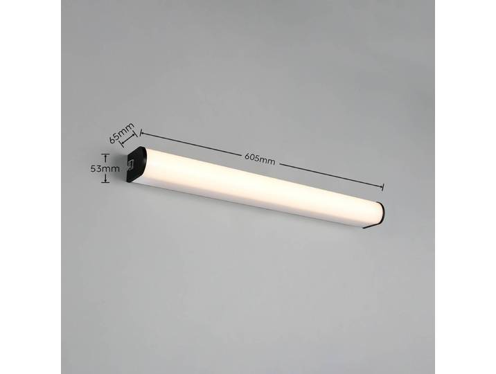 Trio Lighting Wandleuchte Giacomo, schwarz, für Badezimmer, Metall, Modern