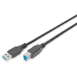 DIGITUS USB 3.0 Anschlusskabel, Typ A - B St/St, 1.8m