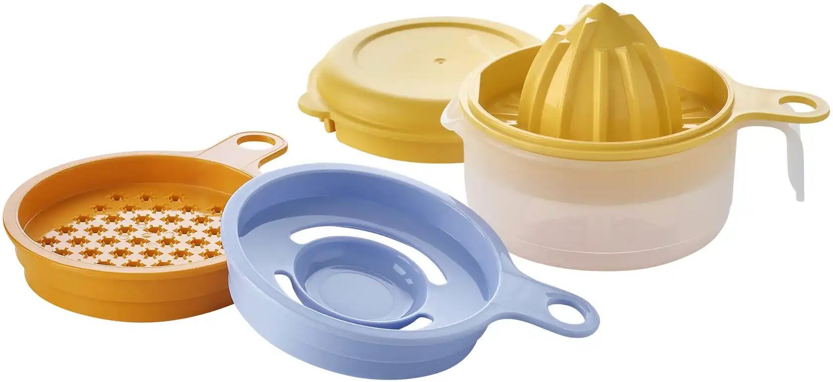 Tupperware Küchenhelfer-Set 5 teilig  ¦ mehrfarbig ¦ Kunststoff ¦ Maße (cm): B: