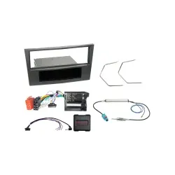 Radioblende 1-DIN mit Fach mit Radioanschlusskit Lenkradfernbedienung für Ope...