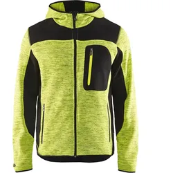 Strickjacke "4930" mit Softshell - XS - gelb/schwarz