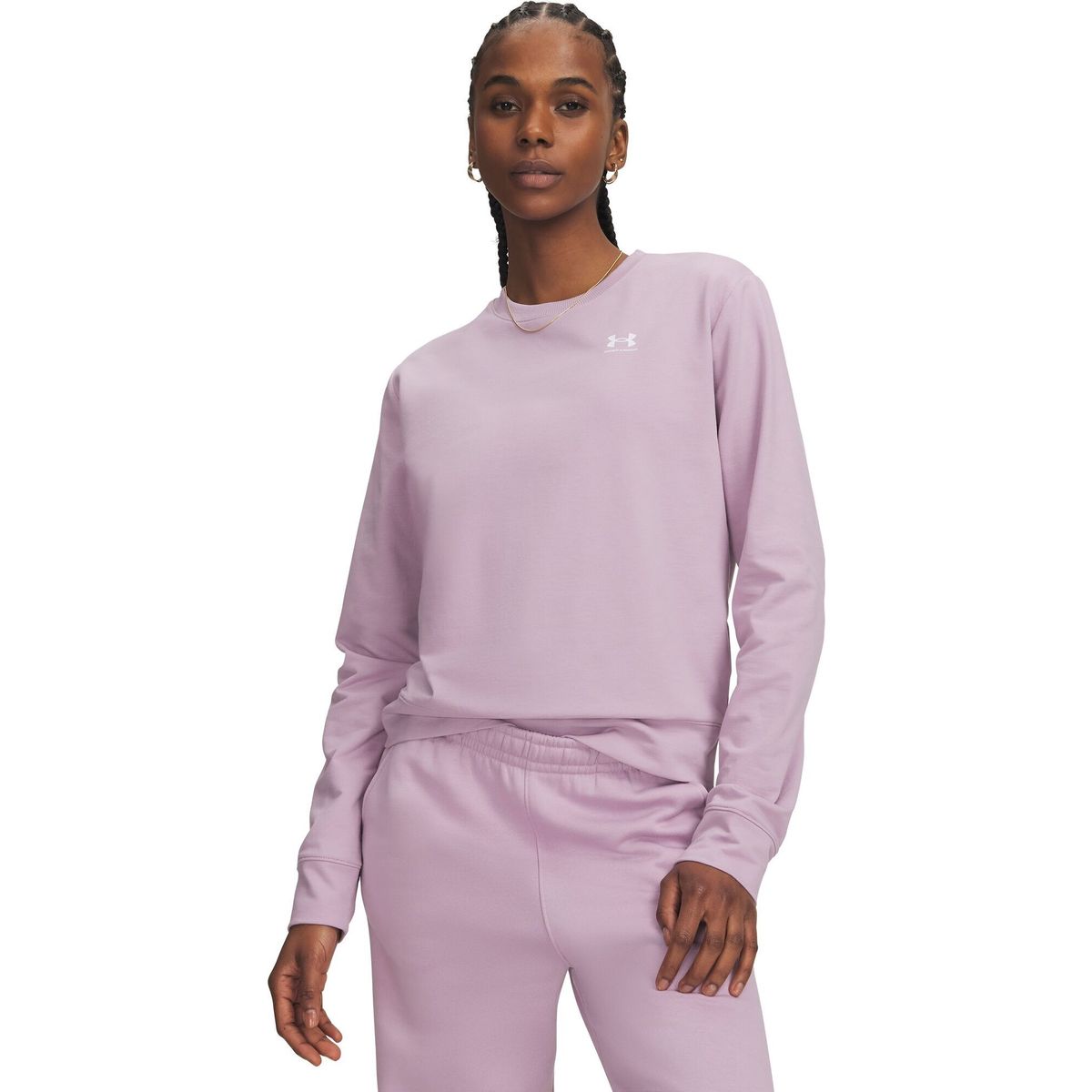 Under Armour Sport Terry Crew pink white (698) L 6011016-698-LG
