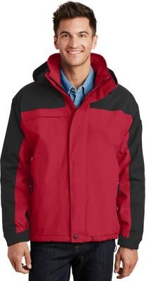 Port Authority J792 Nootka Jacket in Engine Red/Black size 2XL