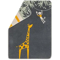 David Fussenegger Babydecke Maja 'Giraffe' 75 x 100 cm Anthrazit