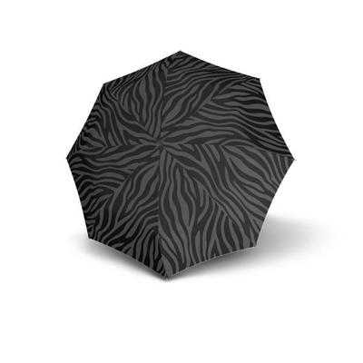 Knirps Taschenschirm A.200 medium duomatic, öffnet & schließt automatisch, zebra black