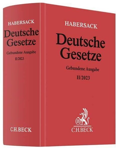 Mathias Habersack - Deutsche Gesetze Gebundene Ausgabe II/2023: Rechtsstand: 7. August 2023 (Beck'sche Textausgaben) - Preis vom 17.10.2026 19:25:27 h
