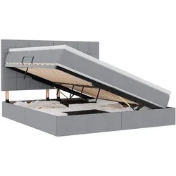 vidaXL, Bett, Bevenas (Block mit Quadraten) (180 x 200 cm)